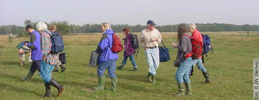 Lederster zoekers NMV-werkweek Zeeland, Vroongronden, 13 okt 2001